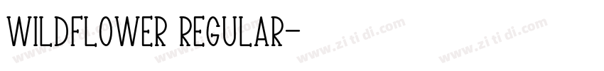 wildflower regular字体转换